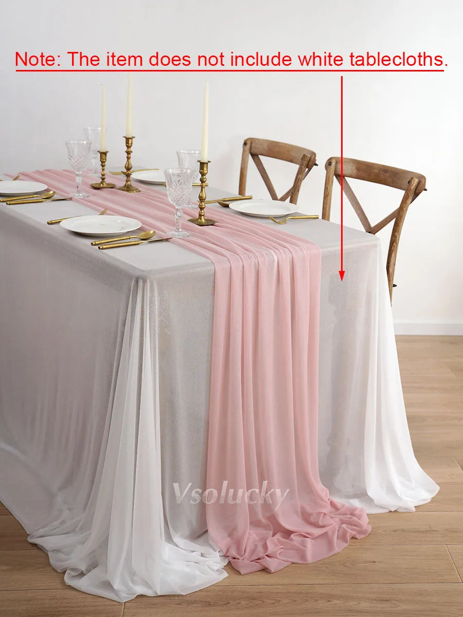 Luxury Sheer Table Runner – Rustic Boho Style for Weddings & Home Decor