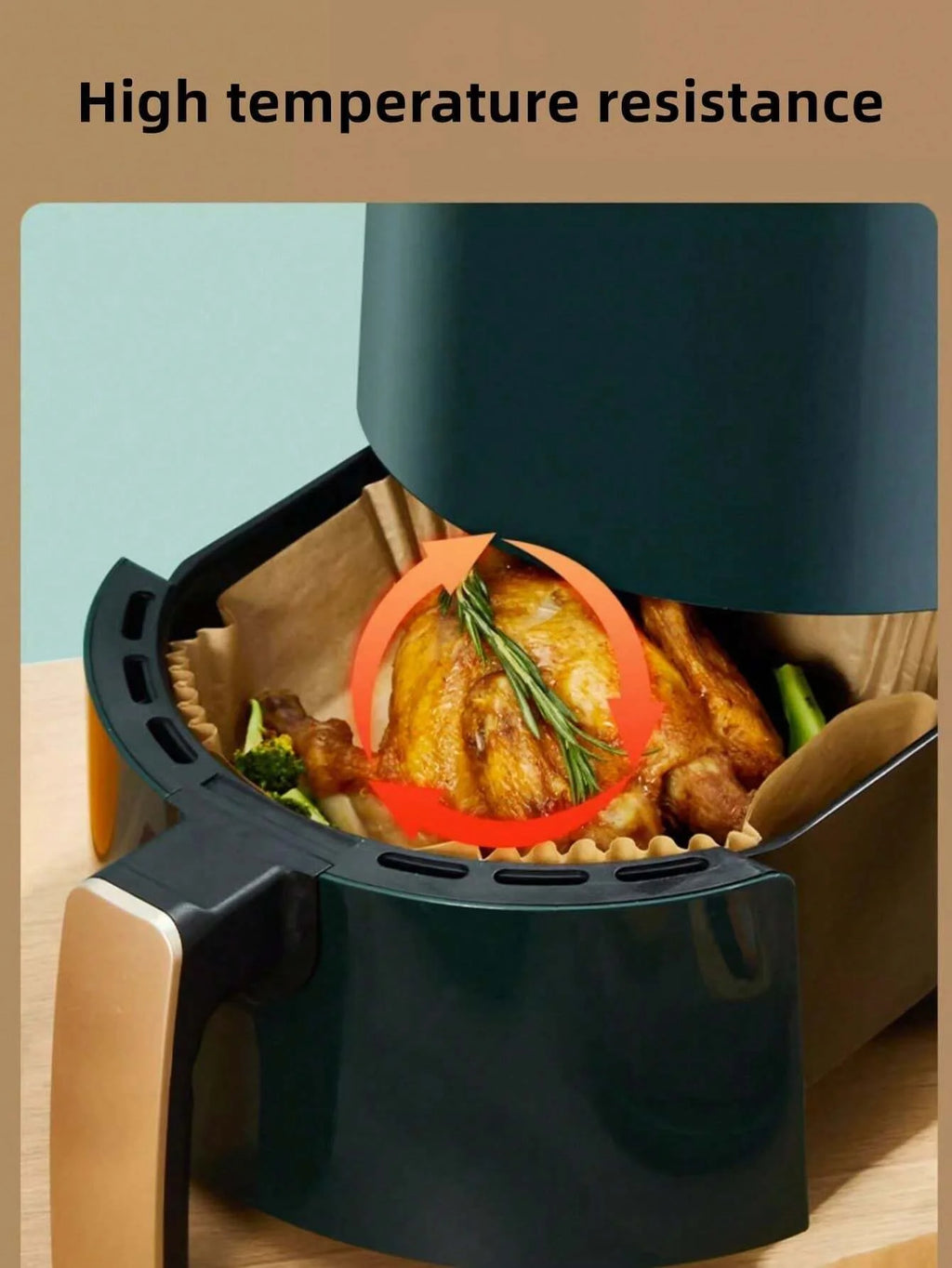 Disposable Air Fryer Liner Paper – Non-Stick, Oil-Proof, Food Grade