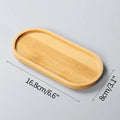 Mini Bamboo Tray – Wood Saucer, Cup Coaster & Decorative Plate