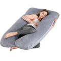 G-Shaped Full Body Pregnancy Pillow – Memory Foam Maternity Pillow with Removable Cover