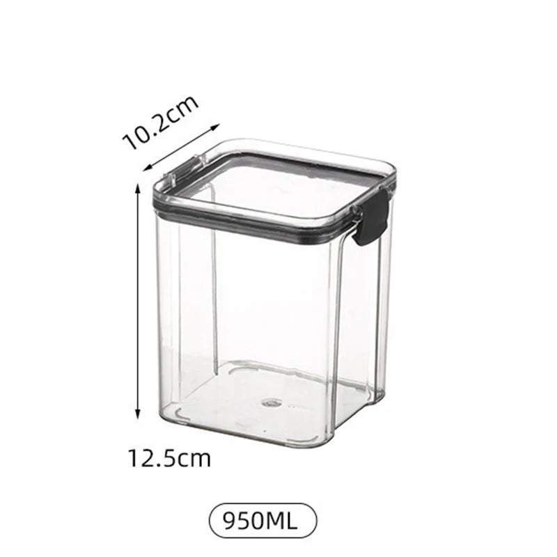 Airtight Kitchen Storage Jar – Large Capacity Sealed Container for Pantry & Fridge