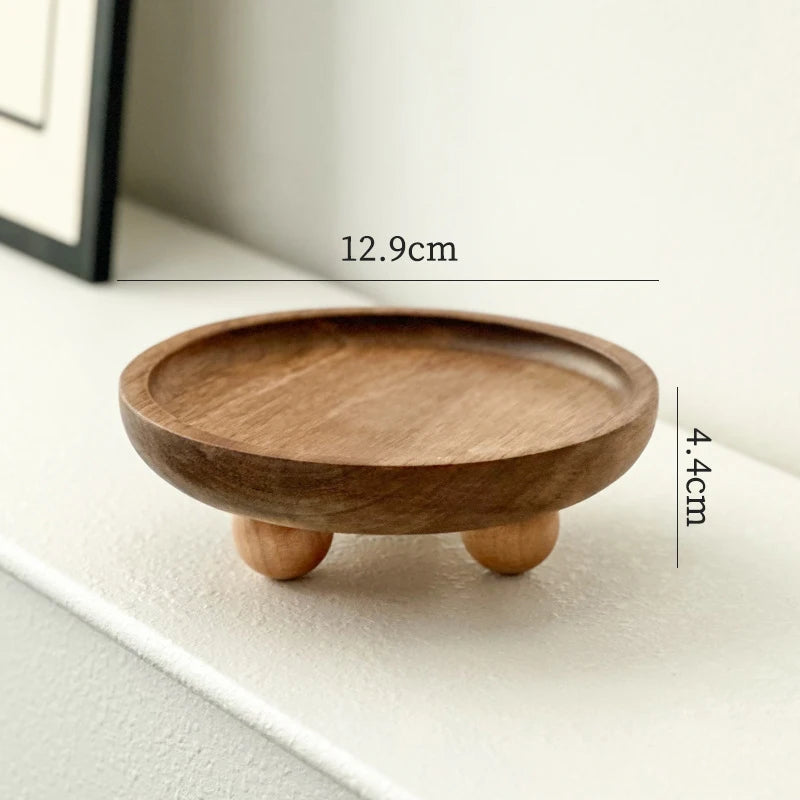 Mini Bamboo Tray – Wood Saucer, Cup Coaster & Decorative Plate