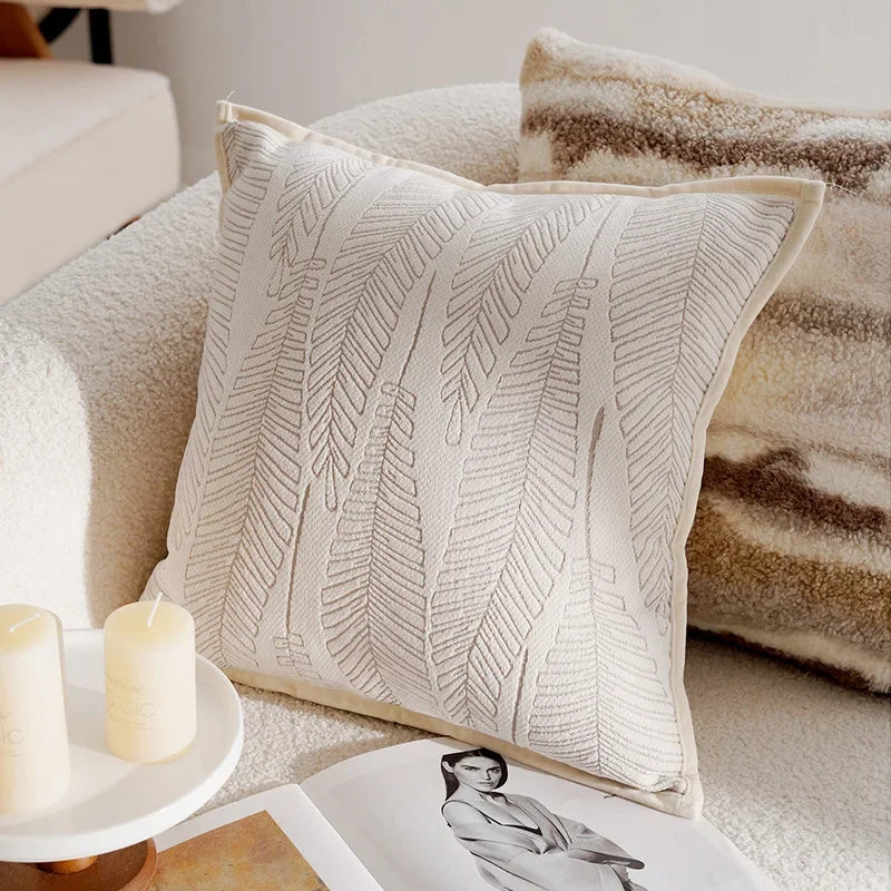 Light Luxury French Stamping Throw Pillow Cover – Brown Nordic Cushion Cover