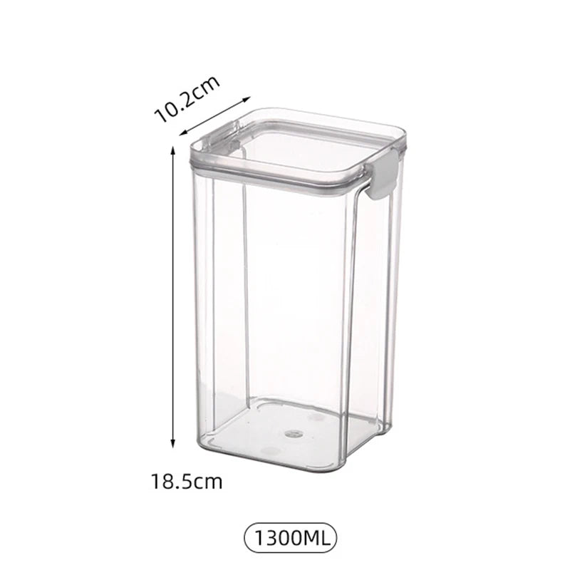 Airtight Kitchen Storage Jar – Large Capacity Sealed Container for Pantry & Fridge