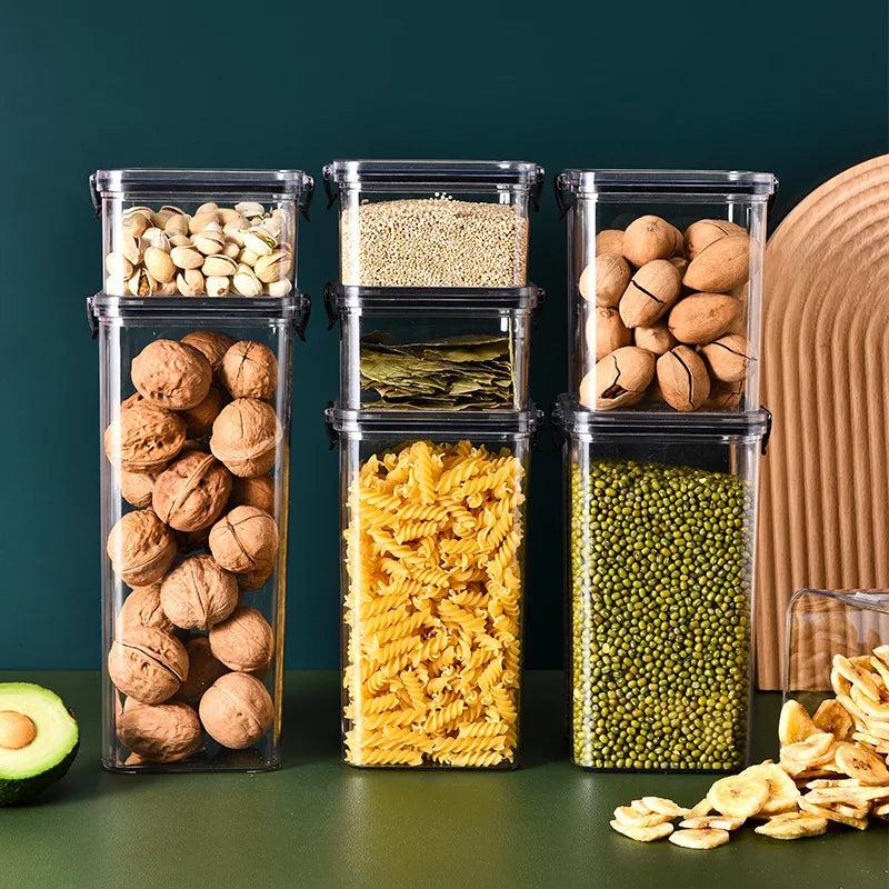 Airtight Kitchen Storage Jar – Large Capacity Sealed Container for Pantry & Fridge