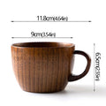Handmade Jujube Wood Mug – Natural Wooden Cup for Coffee, Tea & Beer