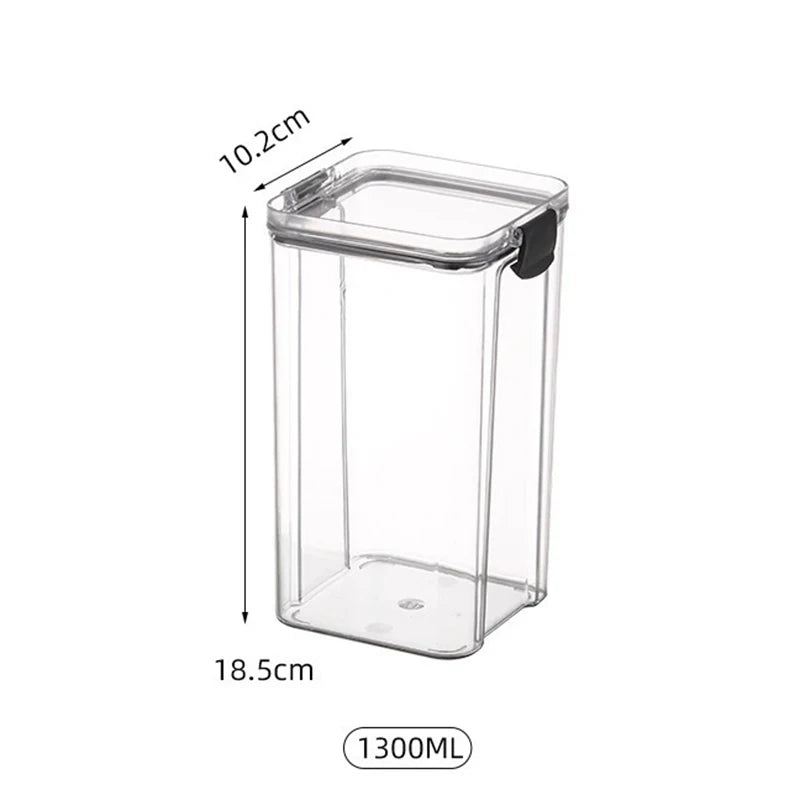 Airtight Kitchen Storage Jar – Large Capacity Sealed Container for Pantry & Fridge
