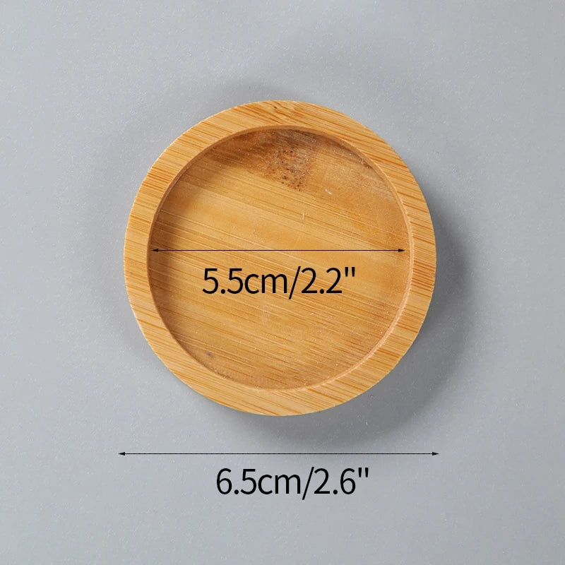 Mini Bamboo Tray – Wood Saucer, Cup Coaster & Decorative Plate