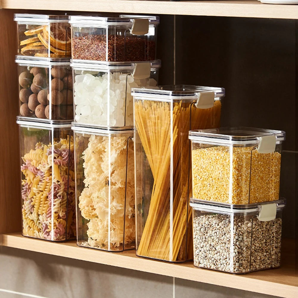 Airtight Kitchen Storage Jar – Large Capacity Sealed Container for Pantry & Fridge