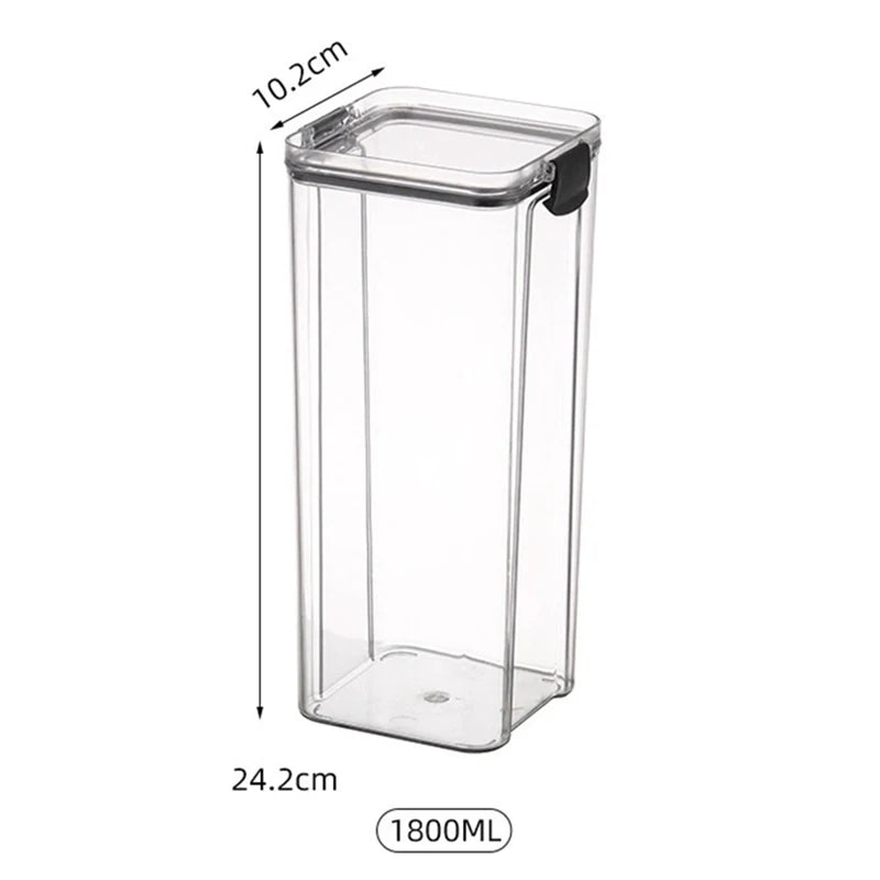 Airtight Kitchen Storage Jar – Large Capacity Sealed Container for Pantry & Fridge