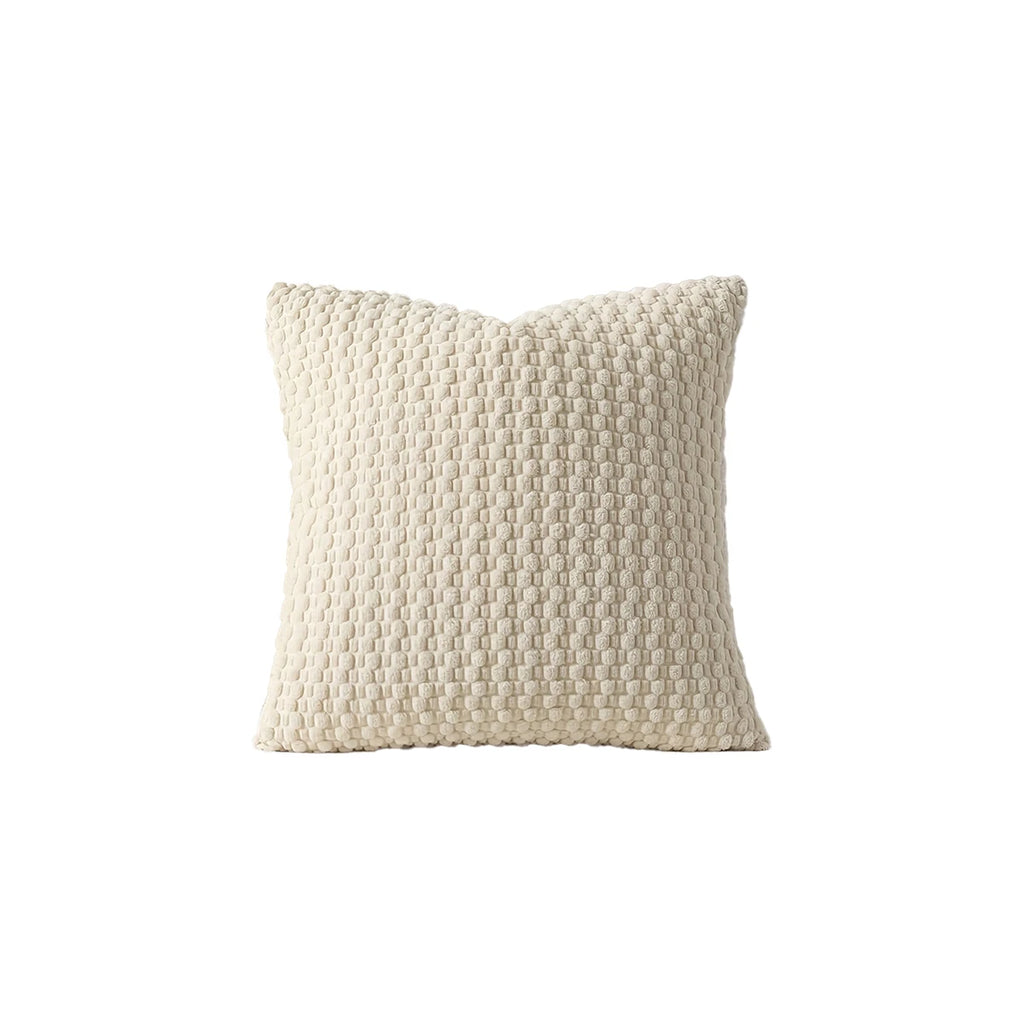 Boho Double-Sided Corduroy Pillow Cover – Farmhouse Neutral Striped Cushion Cover
