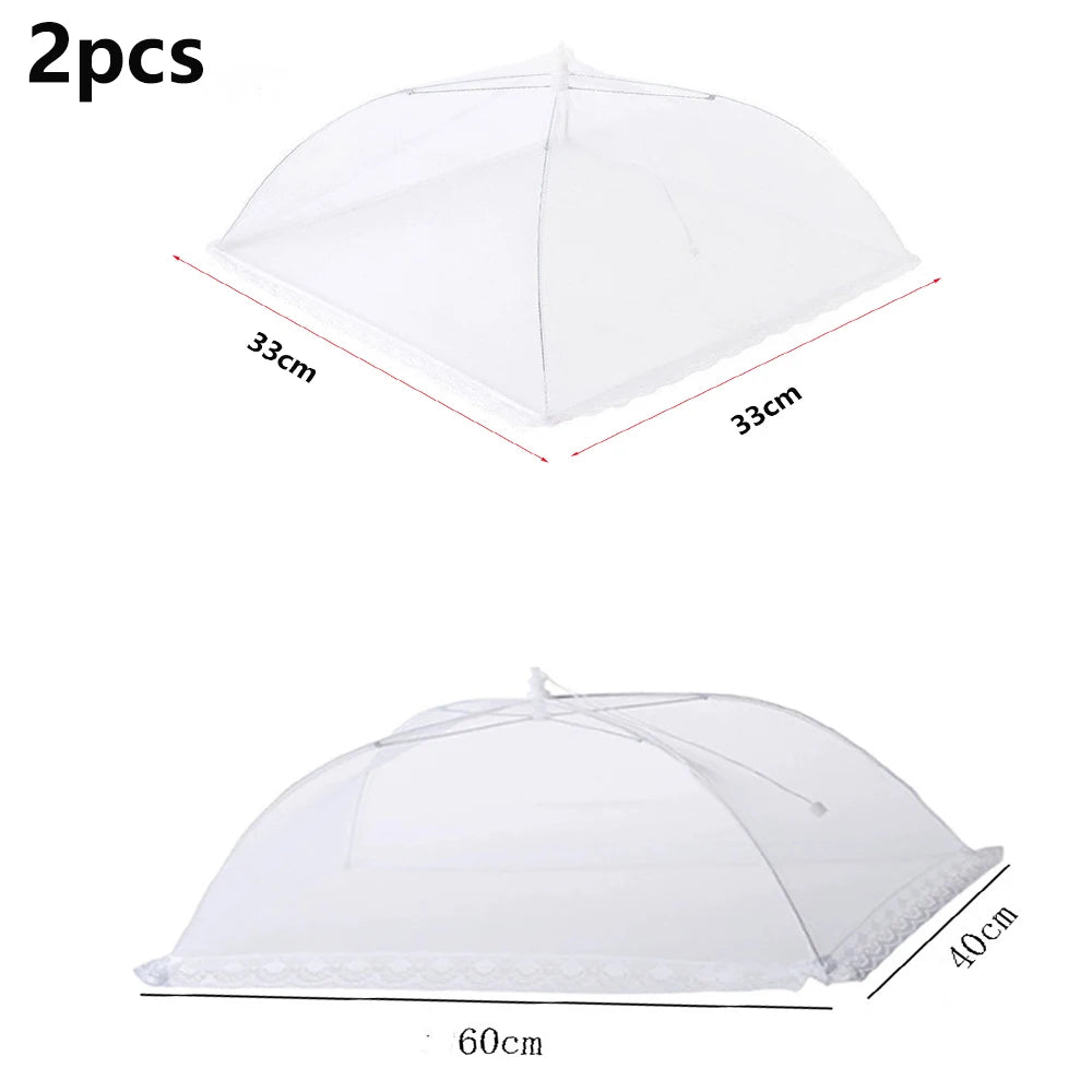 Pop-Up Mesh Food Cover – Foldable, Washable, Bug-Proof