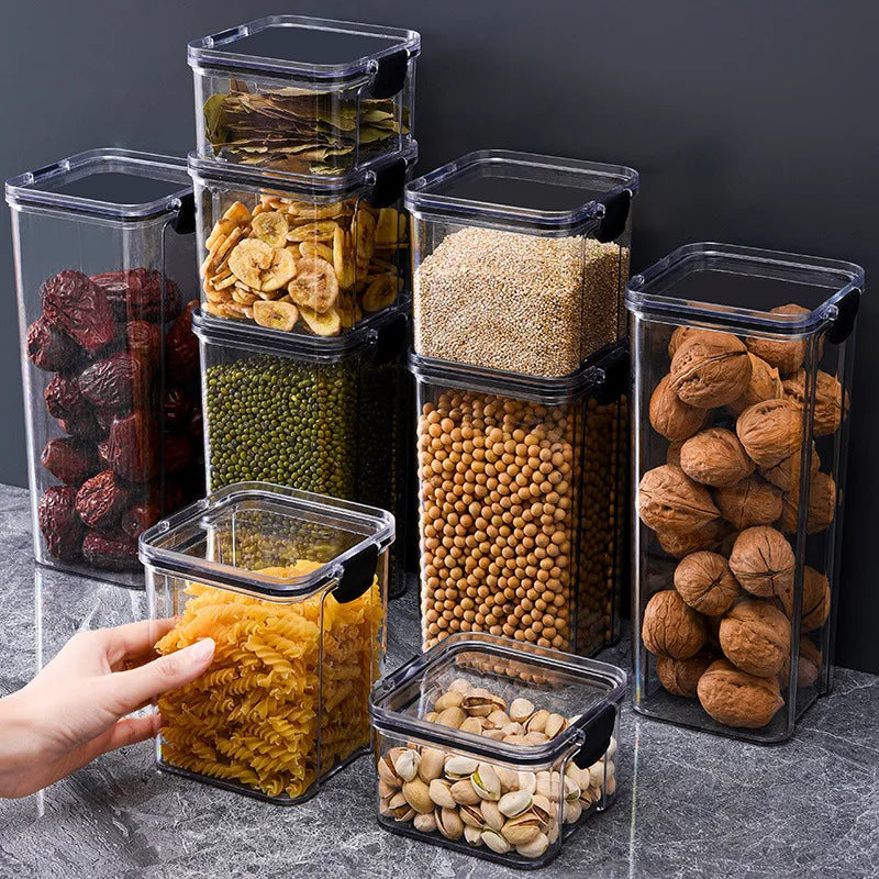 Airtight Kitchen Storage Jar – Large Capacity Sealed Container for Pantry & Fridge