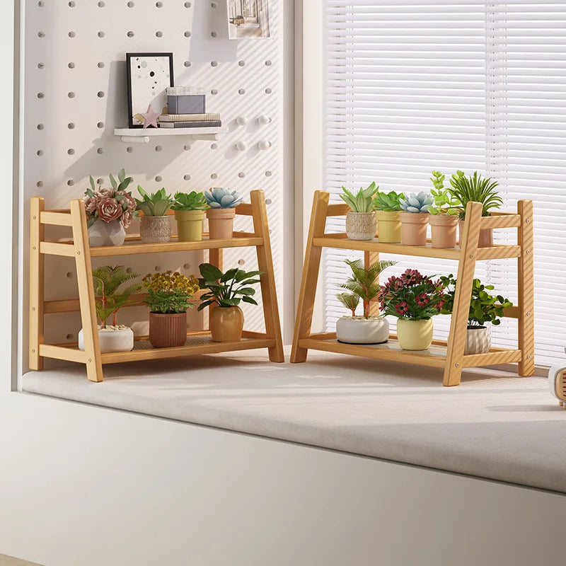 2-Layer Bamboo Kitchen Shelf – Spice Rack, Counter Organizer & Coffee Bar Stand