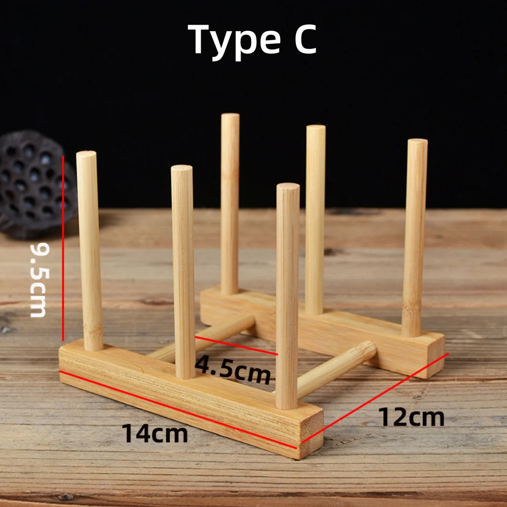 Bamboo Mug Tree with 6 Hooks – Coffee Cup Holder & Counter Organizer