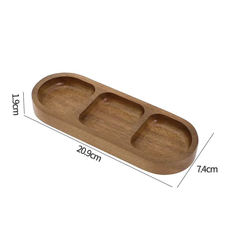 Mini Bamboo Tray – Wood Saucer, Cup Coaster & Decorative Plate