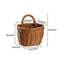 Handwoven Rattan Storage Basket – Multi-Use Fruit, Picnic & Desktop Organizer
