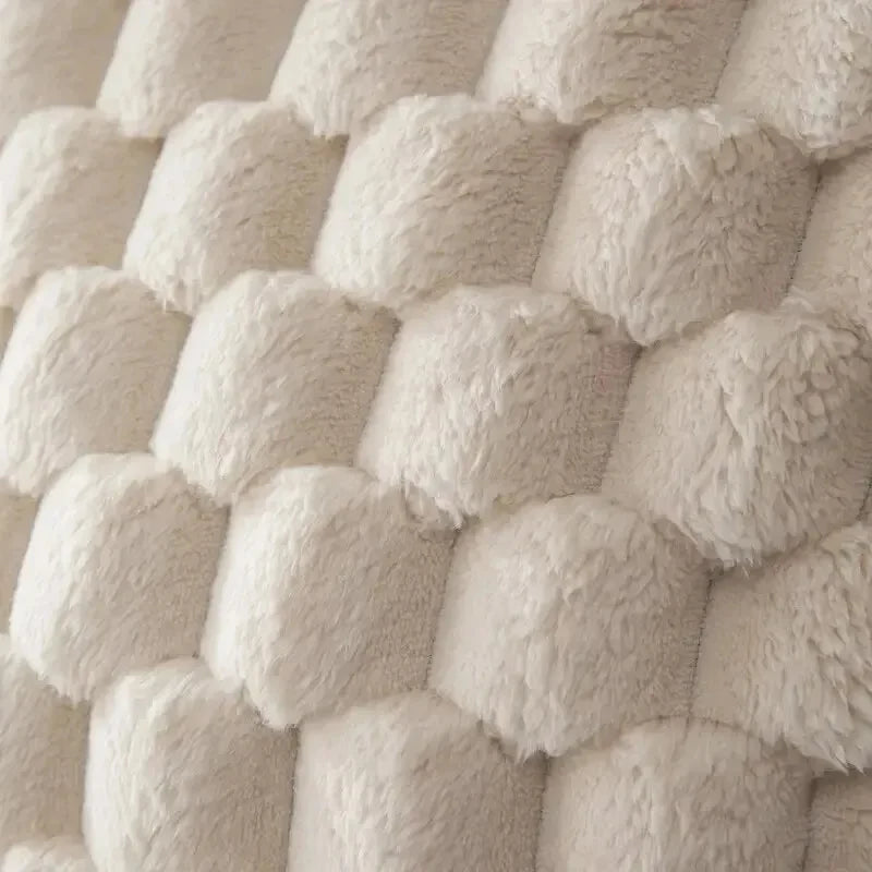 3D Soft Plush Throw Pillowcase – Cream White Pineapple & Turtle Pattern Cushion Cover