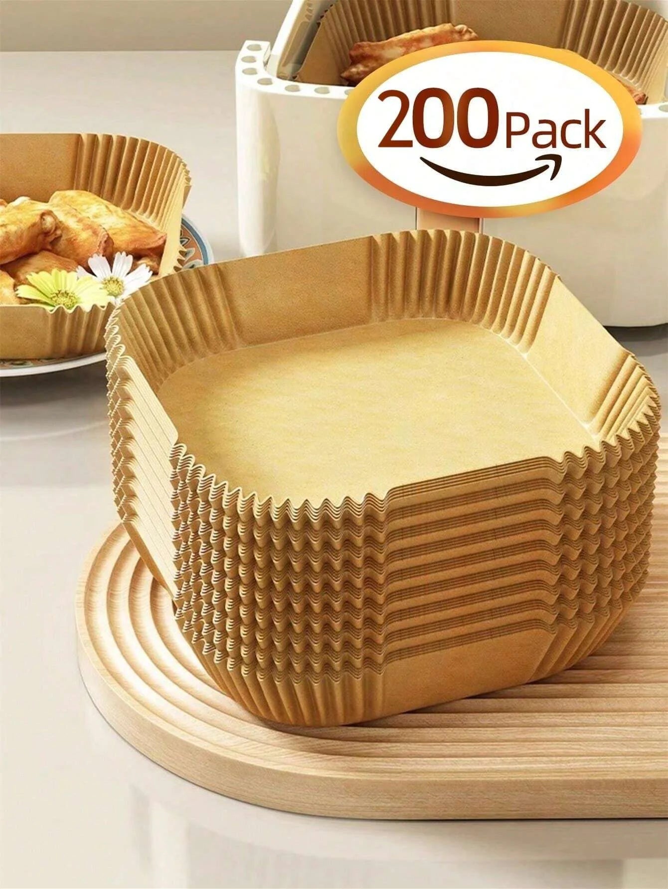 Disposable Air Fryer Liner Paper – Non-Stick, Oil-Proof, Food Grade