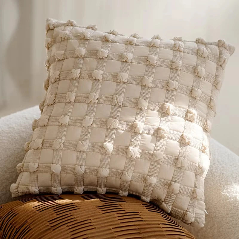 Light Luxury French Stamping Throw Pillow Cover – Brown Nordic Cushion Cover