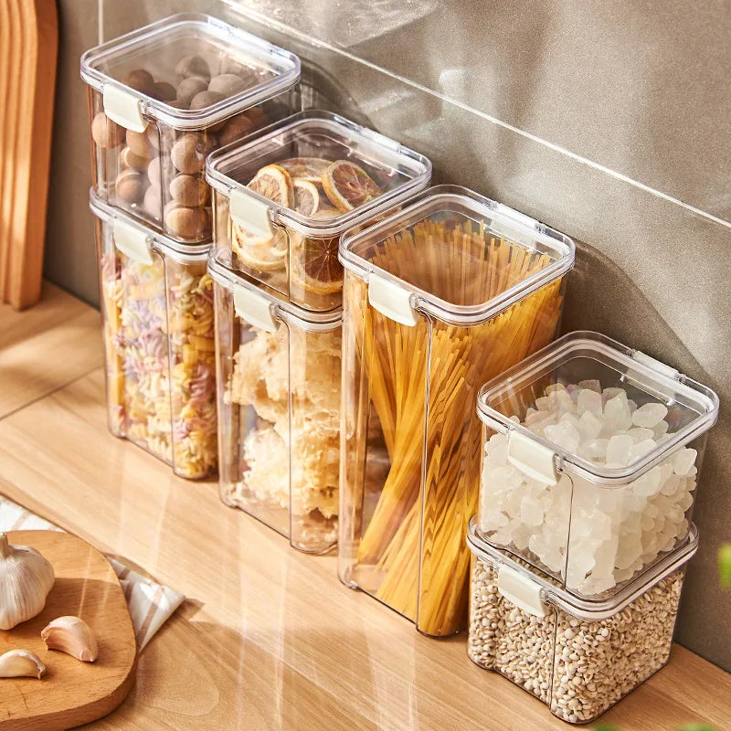 Airtight Kitchen Storage Jar – Large Capacity Sealed Container for Pantry & Fridge
