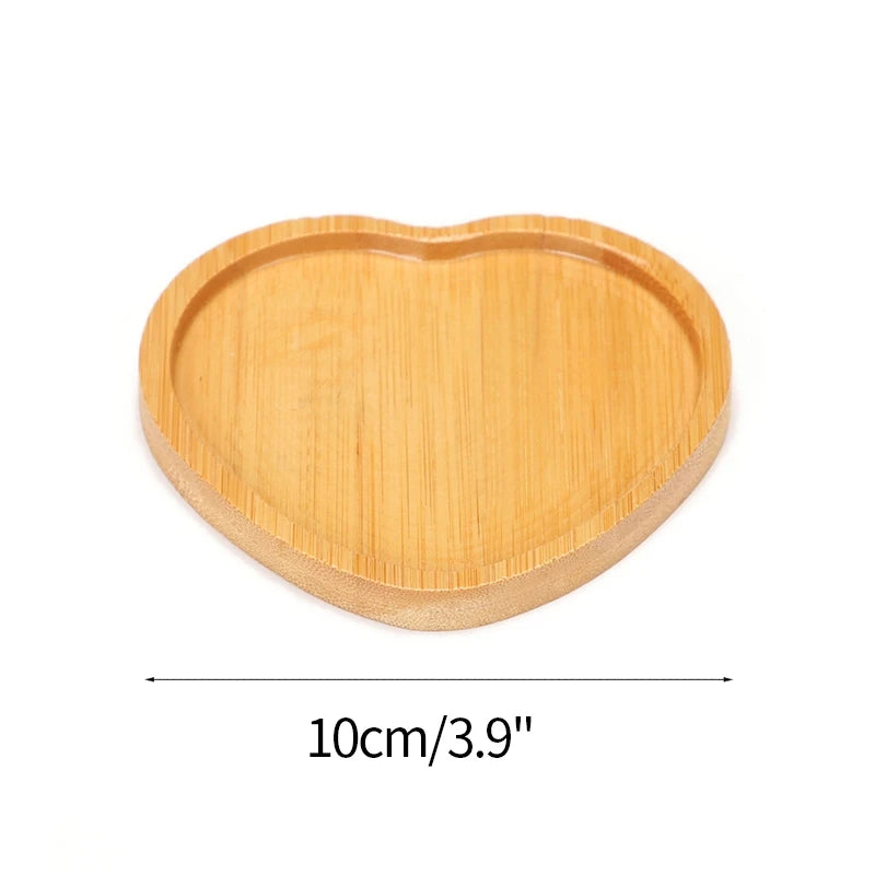 Mini Bamboo Tray – Wood Saucer, Cup Coaster & Decorative Plate