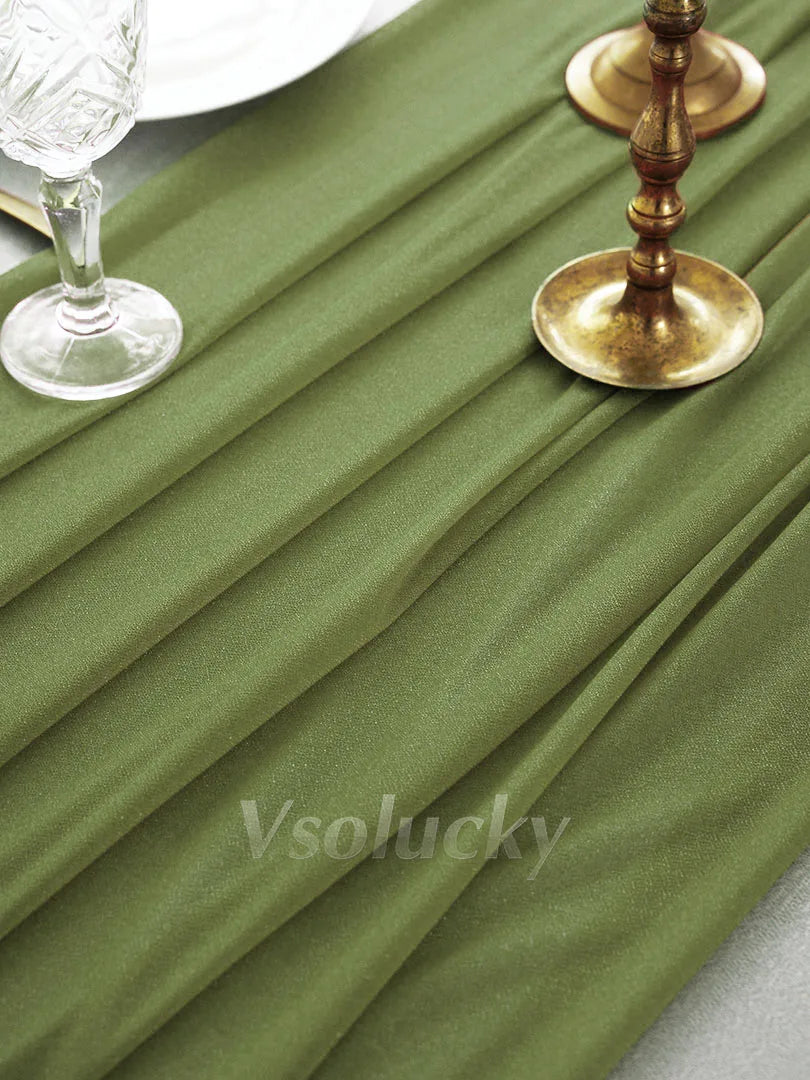Luxury Sheer Table Runner – Rustic Boho Style for Weddings & Home Decor
