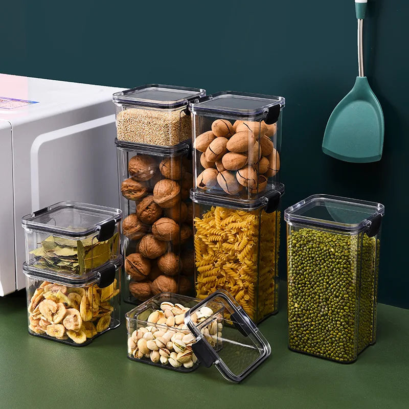 Airtight Kitchen Storage Jar – Large Capacity Sealed Container for Pantry & Fridge