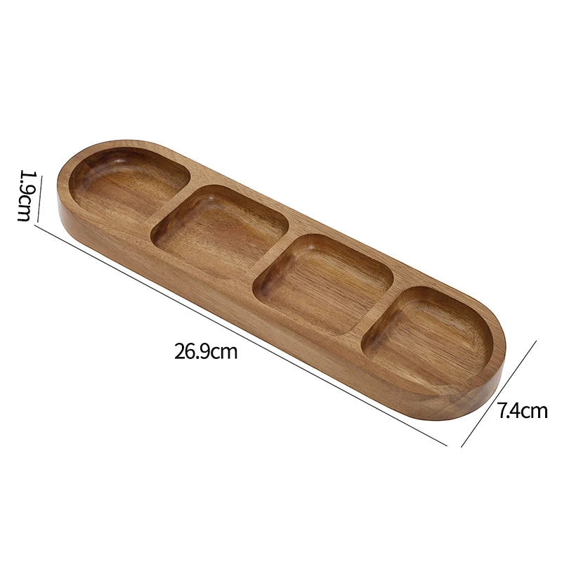 Mini Bamboo Tray – Wood Saucer, Cup Coaster & Decorative Plate