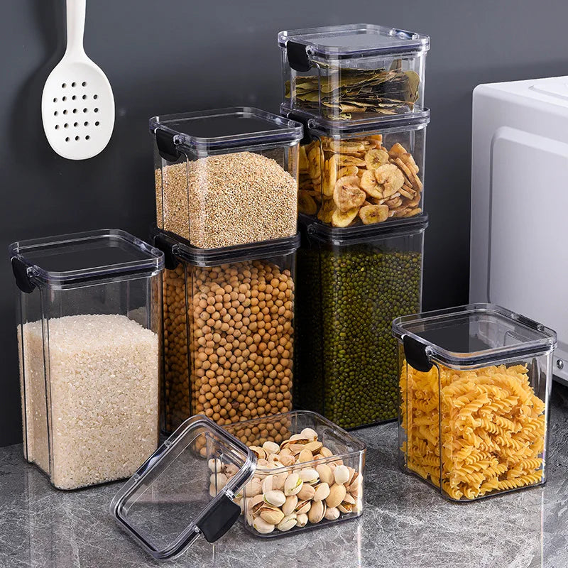 Airtight Kitchen Storage Jar – Large Capacity Sealed Container for Pantry & Fridge