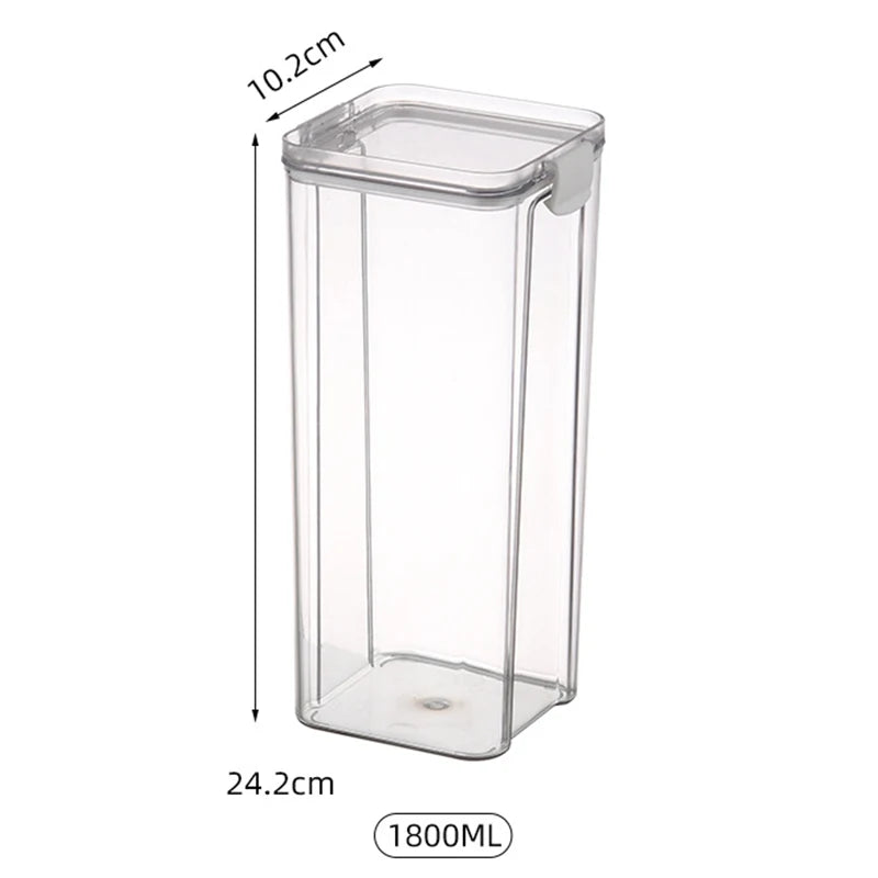 Airtight Kitchen Storage Jar – Large Capacity Sealed Container for Pantry & Fridge