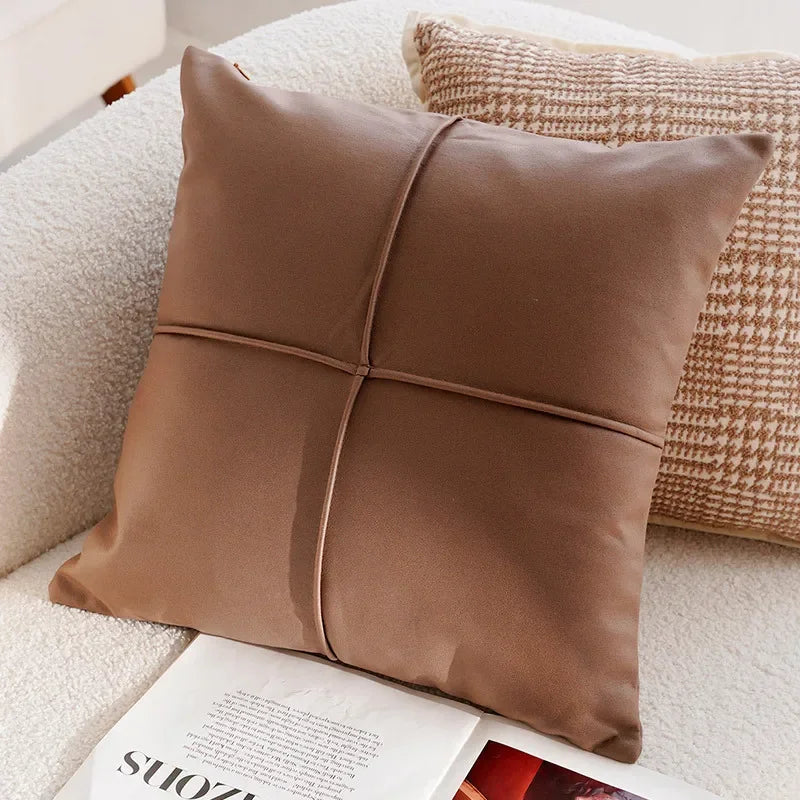 Light Luxury French Stamping Throw Pillow Cover – Brown Nordic Cushion Cover