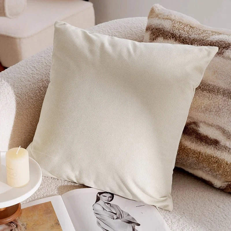 Light Luxury French Stamping Throw Pillow Cover – Brown Nordic Cushion Cover